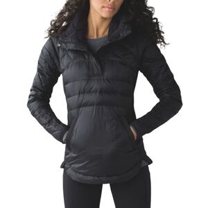 Lululemon Down for a Run Black Pullover Jacket XS